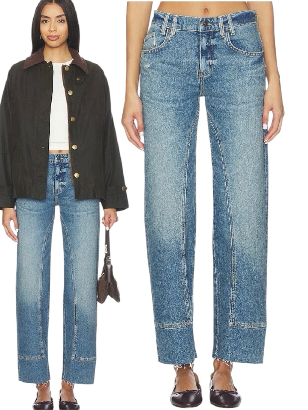 FREE PEOPLE x We The Free Risk Taker Mid-Rise Straight Leg Jeans size 31